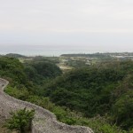 Looking out from Nakajin Castle